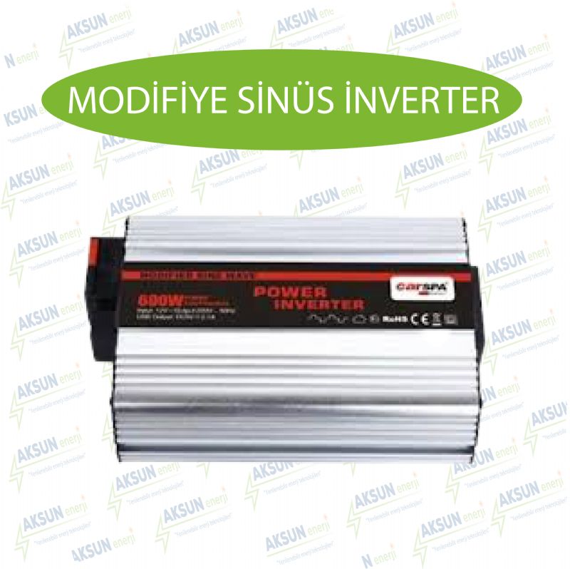 600 Watt 12 Volt Modifiye Sinüs İnverter AKSUN ENERJİ enerjipaketi